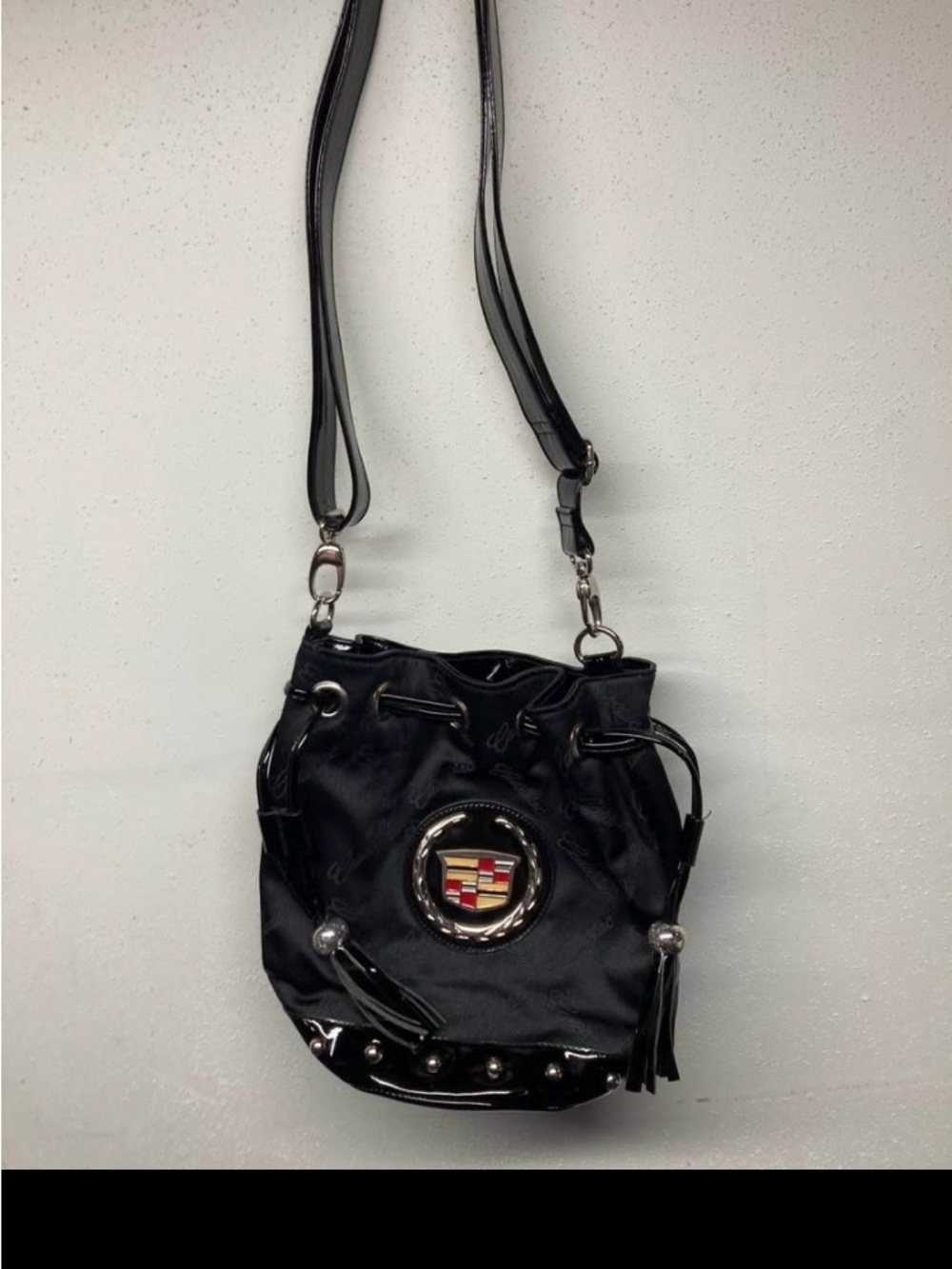 Ashley M Cadillac Drawstring Crossbody Bag